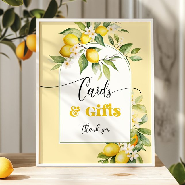 Poster Aquarelle Lemon Cartes et cadeaux anniversaire (Créateur téléchargé)