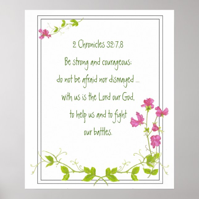 Poster Aquarelle originale pois doux avec écritures (Devant)