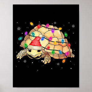 Poster Aquarelle Père Noël Sea Turc Lumières de Noël Océa