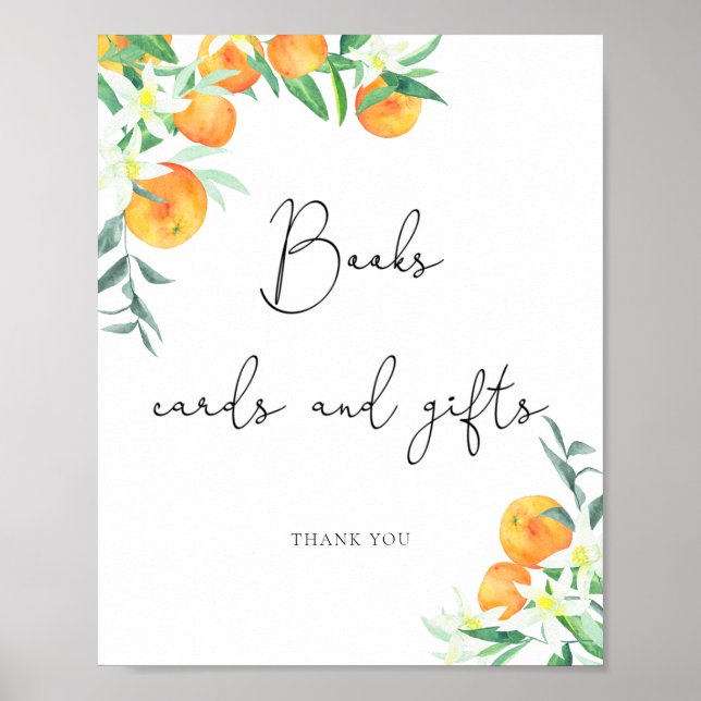 Poster Aquarelle petits bouquins cartes et cadeaux (Devant)