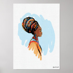 Poster Aquarelle Queen Wall Art