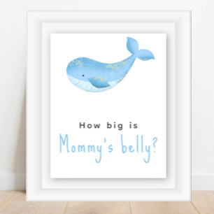 Poster Aquarelle - Quelle taille a le ventre de maman