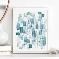 Aquarelle Sea Glass Art Imprimer