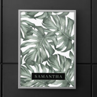 Aquarelle tropicale Oasis moderne Feuille Motif