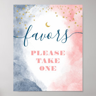 Poster Aquarelle Twinkle Twinkle Genre Reveal Faveurs