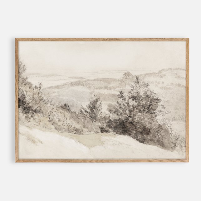 Poster Aquarelle vintage Boxhill (Créateur téléchargé)