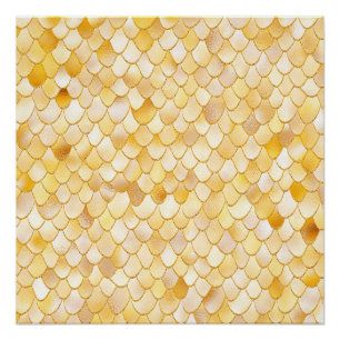 Poster Aquarelle Wonky Gold Parties scintillant métal sir