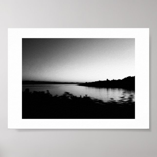 Poster Aquarelles Canada Photographie noir et blanc (Devant)