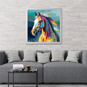 Poster Aquarelles Illustration de la tête de cheval