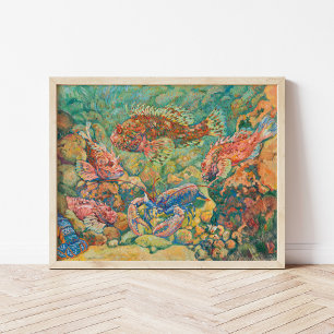 Poster Aquarium   Theo van Rysselberghe
