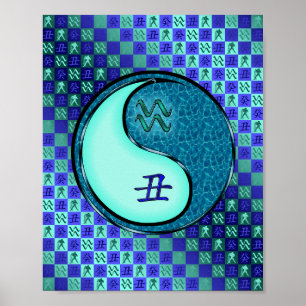 Poster Aquarius et Ox d'eau