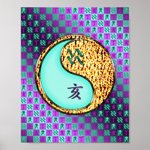 Poster Aquarius & Fire Boar