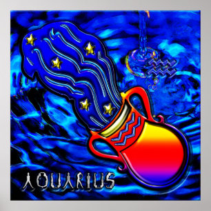 Poster Aquarius Zodiac