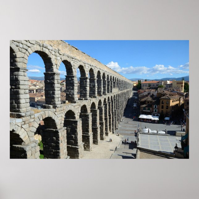 Poster Aqueduc de Ségovie, Espagne (Devant)
