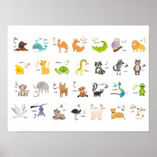 Poster arabe Alphabet