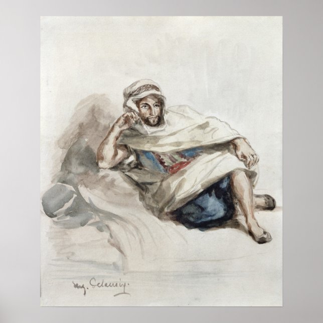Poster Arabe assis (Devant)