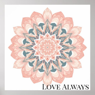 Poster Arabesque Mandala Art