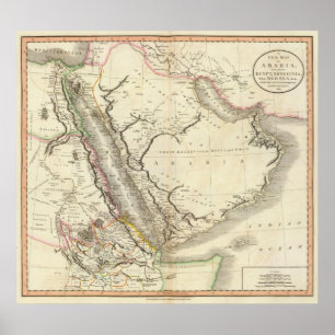 Poster Arabia, Egypt, Abyssinia, Red Sea
