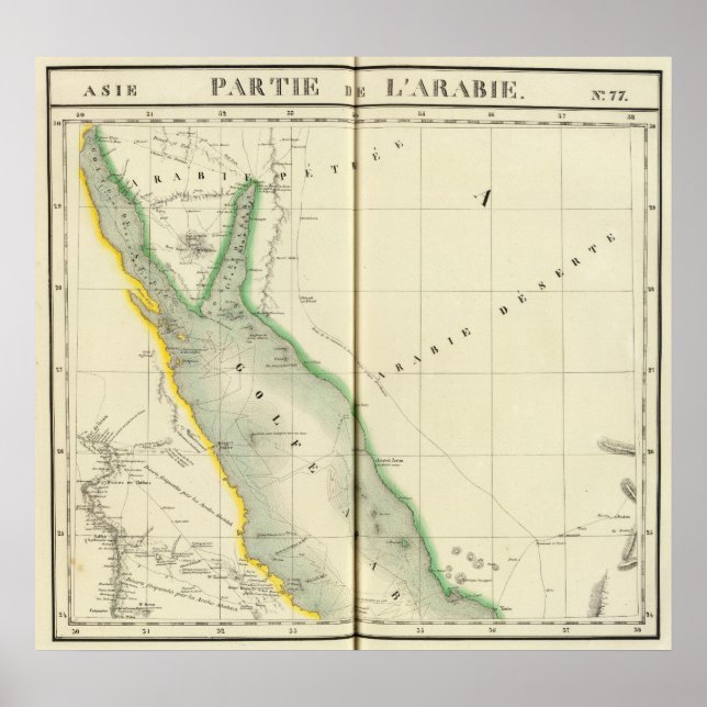 Poster Arabie saoudite, Asie 77 (Devant)