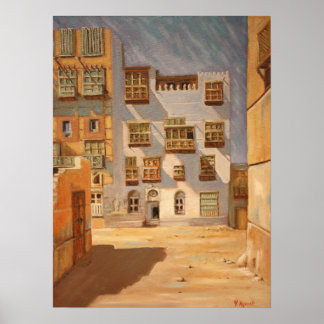 Poster Arabie Saoudite Jeddah Old Town 02