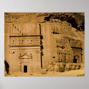 Poster Arabie saoudite, site de Madain Saleh, ancien 3