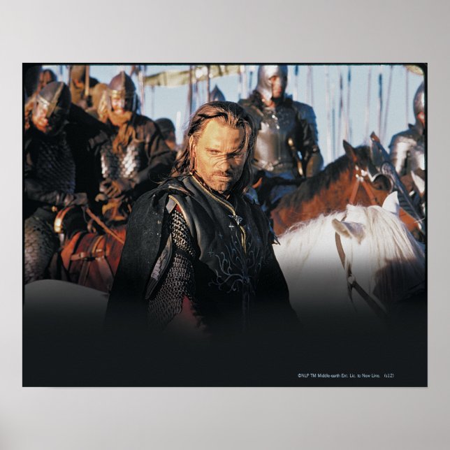 Poster Aragorn à cheval (Devant)