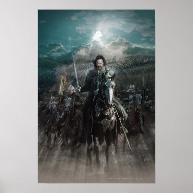 Poster Aragorn Leading on Horse (Devant)