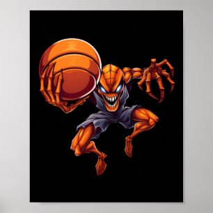 Poster Araignée de basket-ball