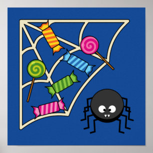 Poster Araignée de bonbons