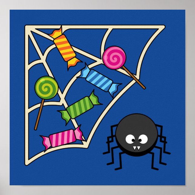 Poster Araignée de bonbons (Devant)