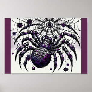 Poster Araignée gothique : Halloween Web of Intrigue