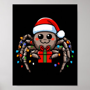 Poster Araignée portant le chapeau de Noël Noël Noël Noël