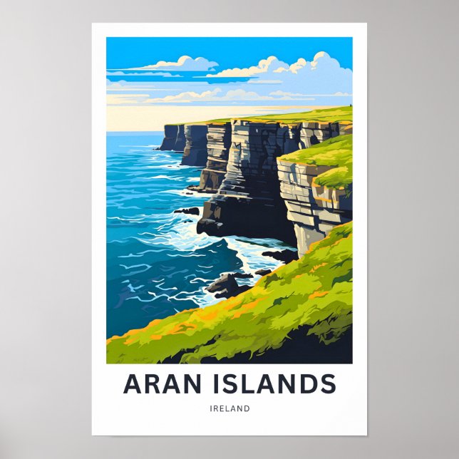 Poster Aran Islands Irlande Imprimer Voyage (Devant)