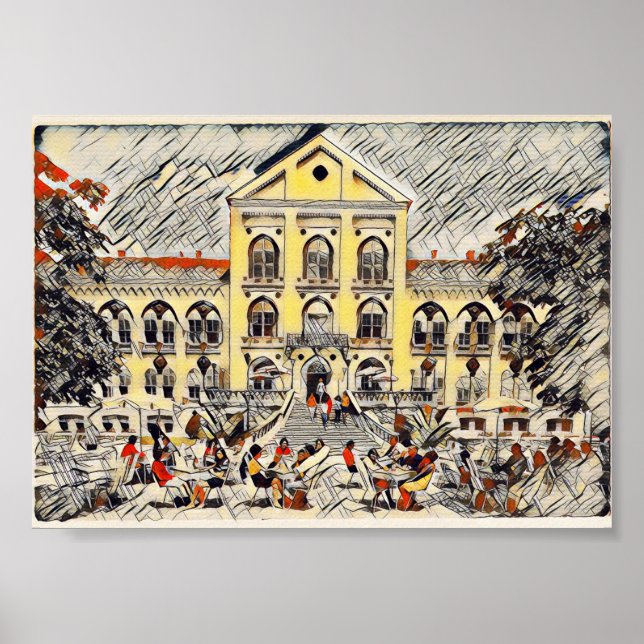 Poster Arandjelovac, Serbie, vintage rétro (Devant)