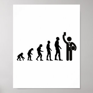 Poster Arbitre d'évolution Footll pour les hommes Idée de