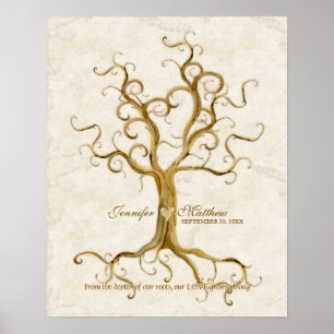 Poster Arbre à billes Racines pouce antique Pouce Récepti