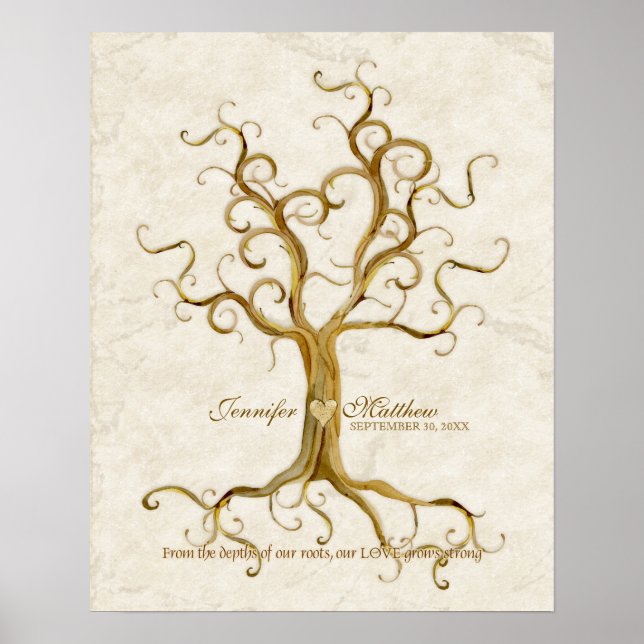 Poster Arbre à billes Racines pouce antique Pouce Récepti (Devant)