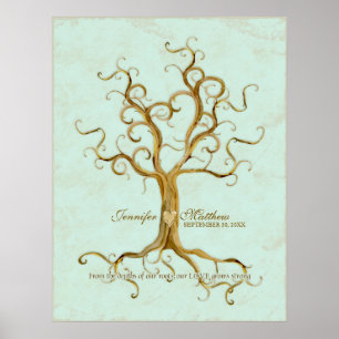 Poster Arbre à billes Racines pouce antique Pouce Récepti