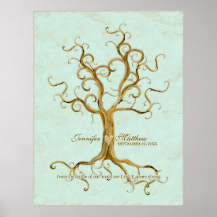 Poster Arbre à billes Racines pouce antique Pouce Récepti