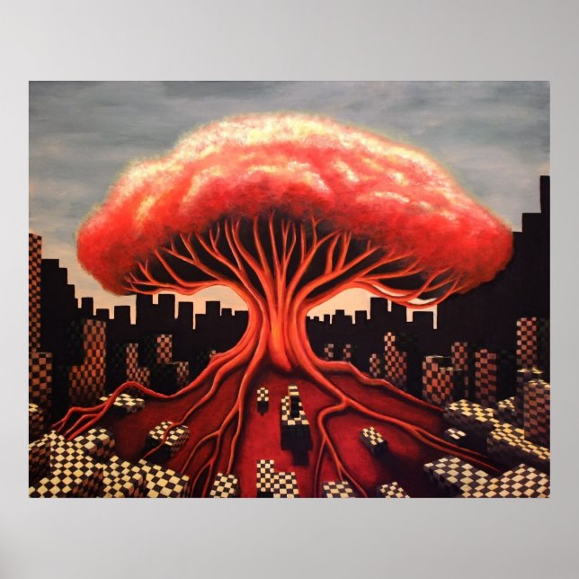Poster Arbre à bombe atomique (Devant)