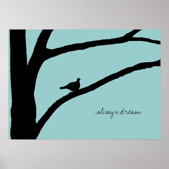 Poster Arbre à oiseaux (Devant)
