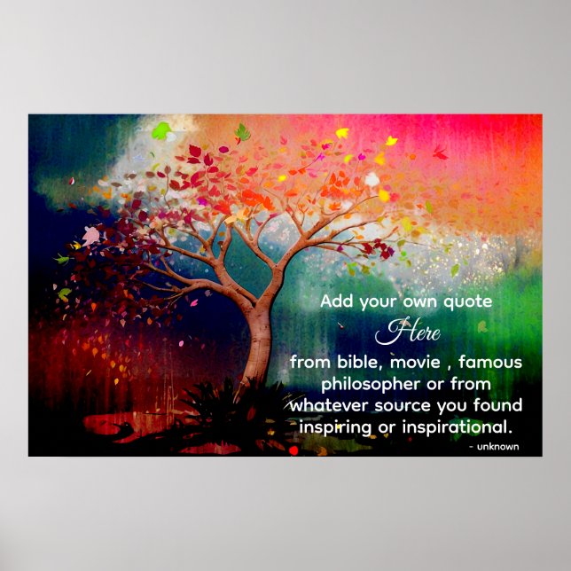 Poster *~* Arbre AP81 Ethérée Artistique Calme do-it-your (Devant)