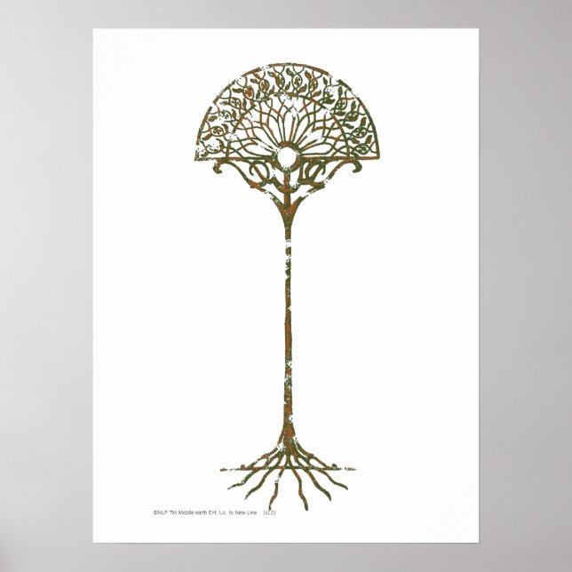 Poster Arbre blanc de Númenor (Devant)