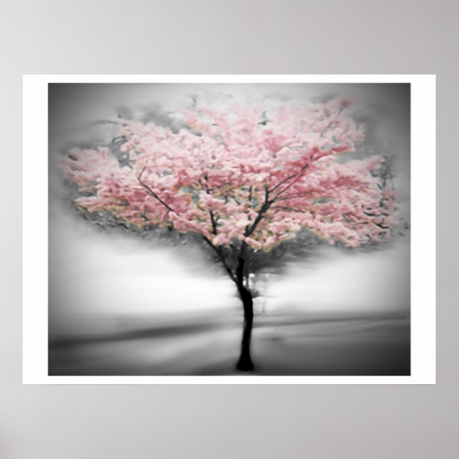Poster Arbre cerise (Devant)