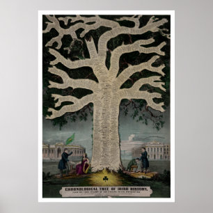 Poster Arbre chronologique de l'histoire irlandaise