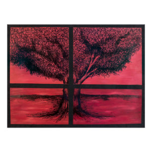 Poster Arbre de la fenêtre