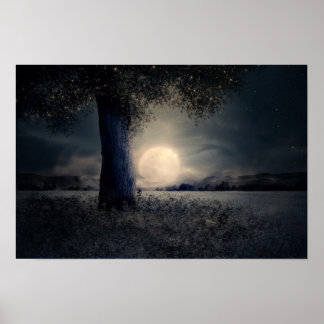 Poster Arbre de la lune