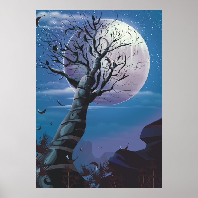 Poster Arbre de la lune (Devant)