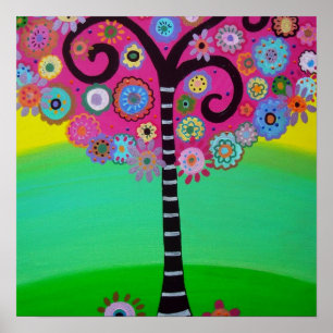 POSTER ARBRE DE LA VIE BAR/BAT MITZVAH