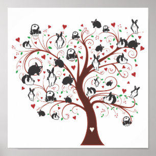 POSTER ARBRE DE LAPIN